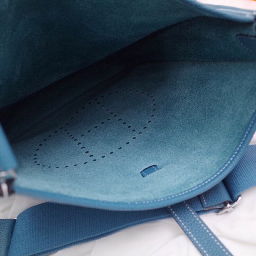 에르메스 에블린29 블루진 은장